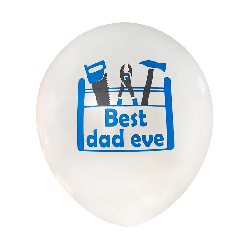 Latex Balloon for Father's Day Theme Party, Happy Father's Day, Super Dad Latex Balloons, 12in, 10PCs