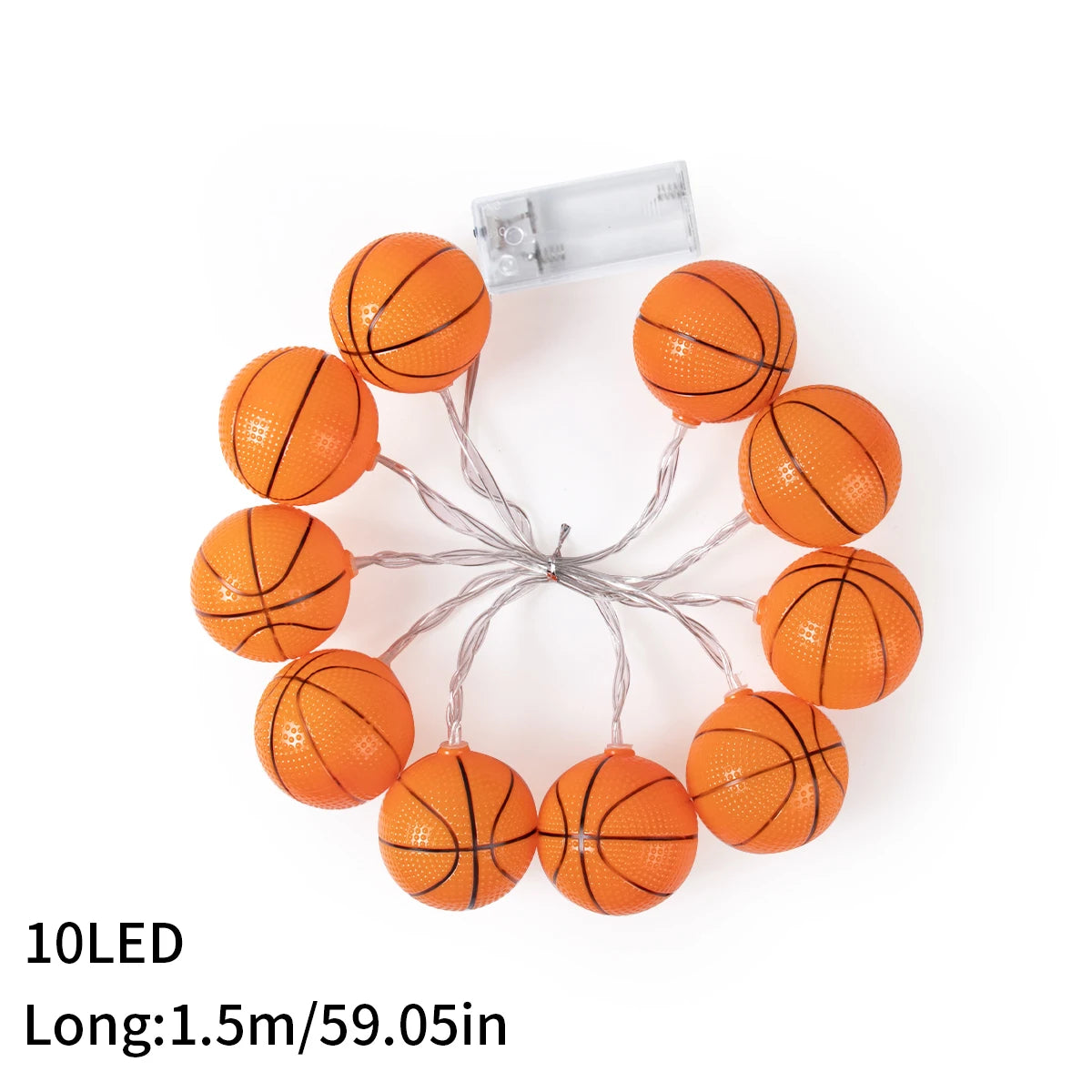 Sports Ball Theme Party Supplies Football Rugby Baseball Basketball String Light Kids Birthday Party Supplies Home Bedroom Decor