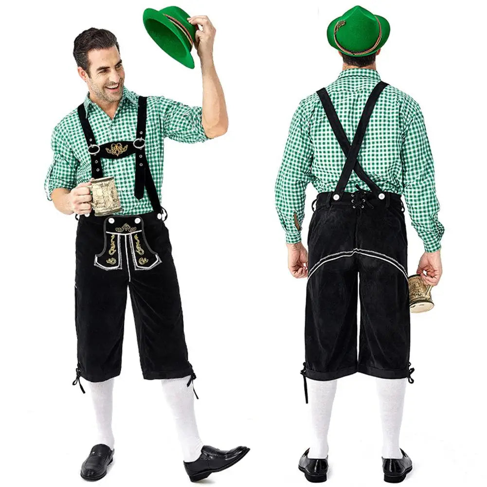 Traditional Oktoberfest Halloween Men Felt Hat German Alpine Cap Feather Decoration for Party Adult Neutral Costume Accessories
