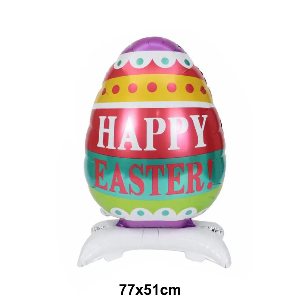 Easter Theme Disposable Tableware Cute Cartoon Bunny Rabbit Pattern Paper Plates Cups Napkins Kids Favor Easter Party Decoration