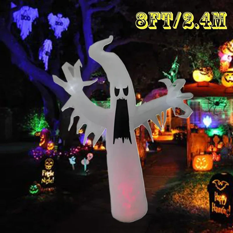 Halloween Inflatable Arch Toys Model Built-in LED Light Pumpkin Prop Outdoor Indoor Home Garden Party Terror Decoration