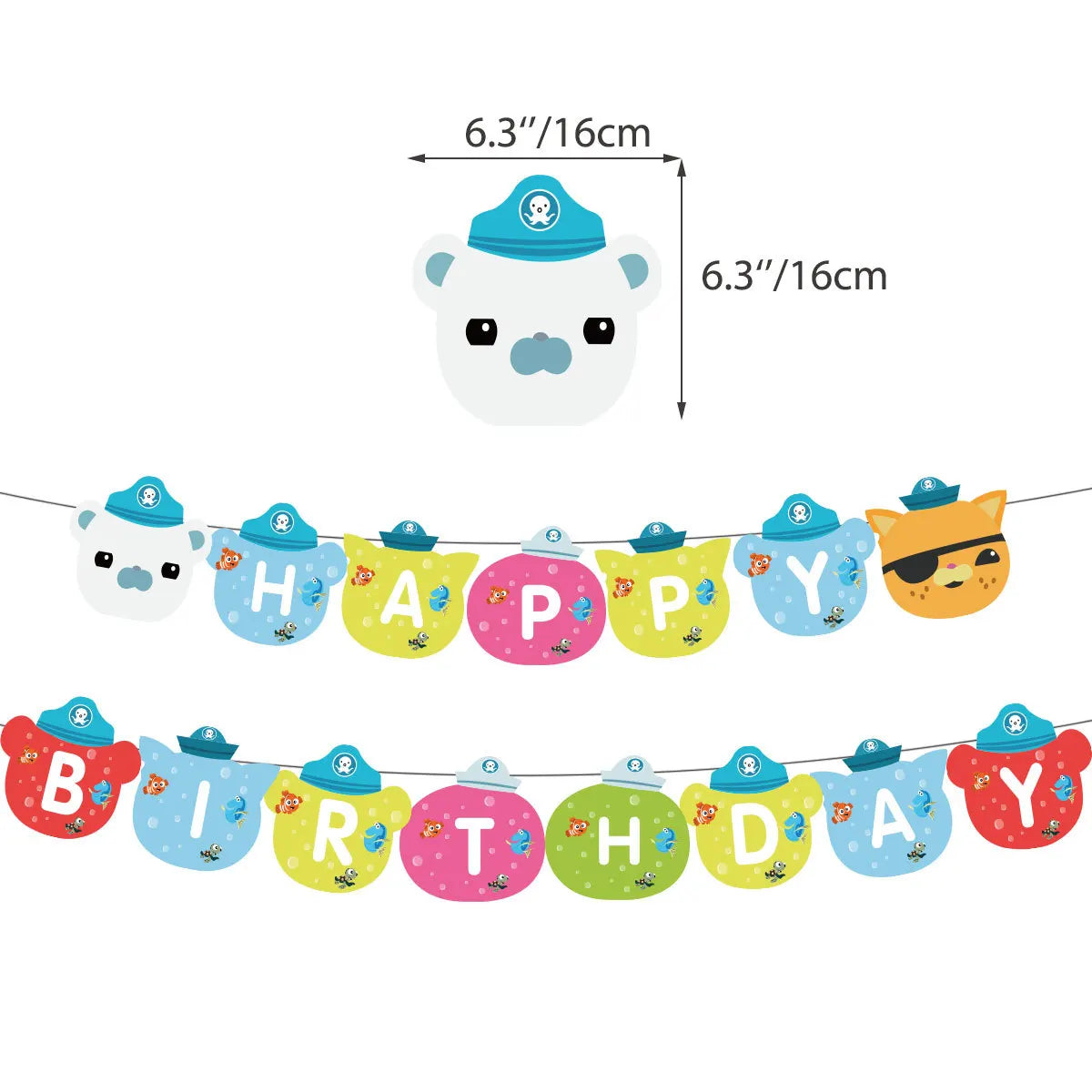 The Octonauts Birthday Party Decoration Disposable Paper Plate Ocean Captain Pirate Penguin Kids Barnacles Peso Suppies Balloons