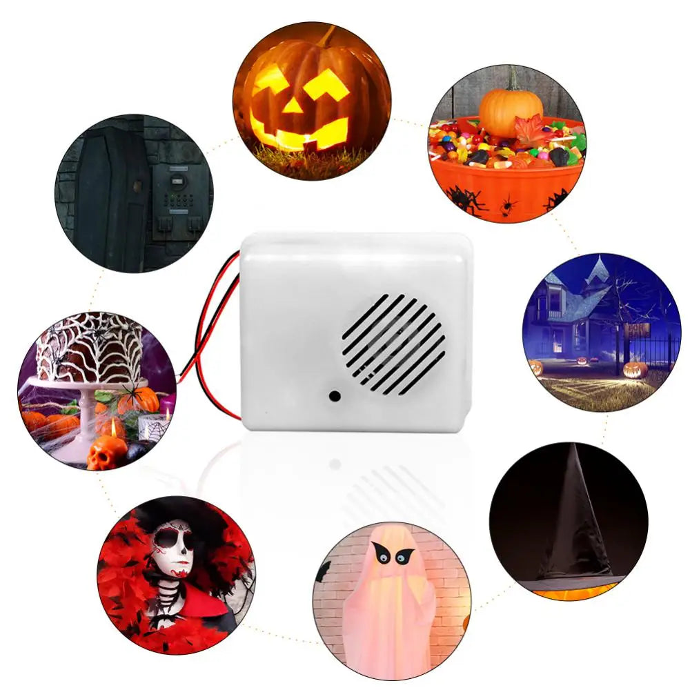 Halloween Sound Sensor Tricky Voice Activated Props Loudspeaker Noise Makers Horror PIR Motion Sensor Speaker For Shop