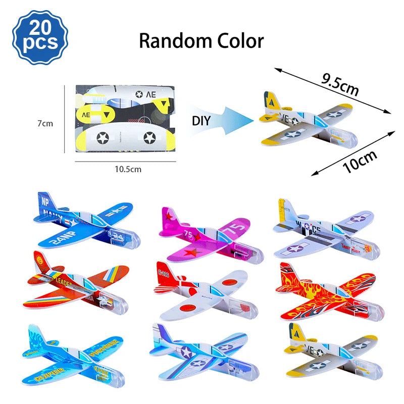 Airplane Party Decoration 12Inch Blue White Latex Balloons Big Plane Foil Cloud Balloon Set for Kids Boys Aviator Theme Birthday