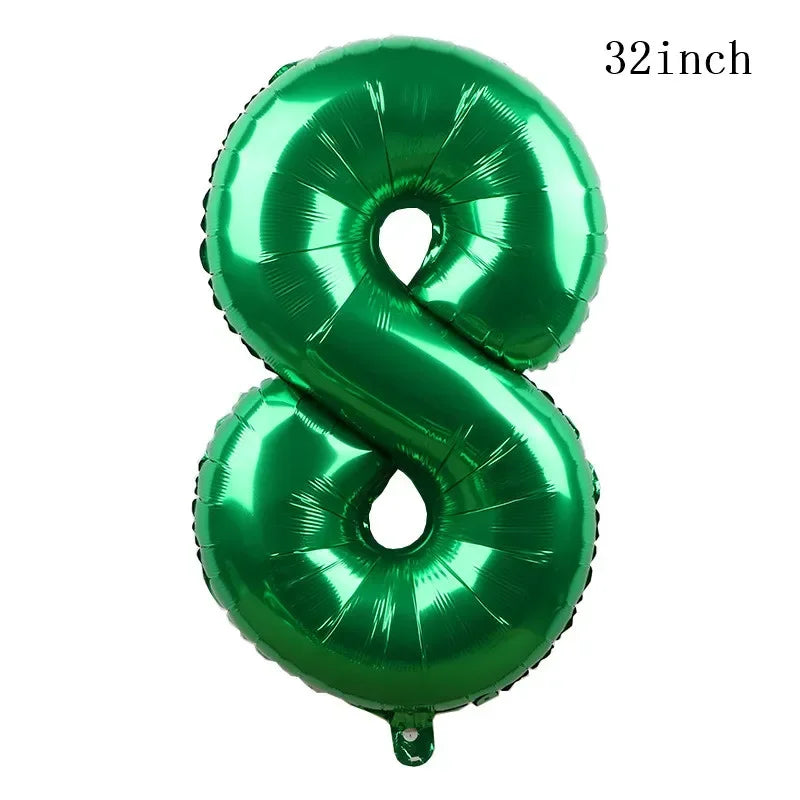 1set How Train Dragon Balloons No Teeth Toothlessing Green Eye Black Loong Party Decoration Happy Birthday Banner Cake Topper