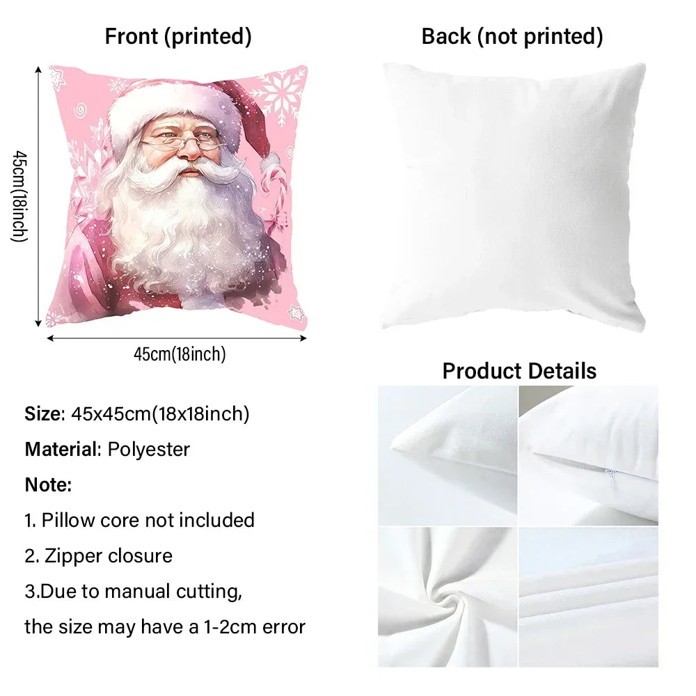Easter Pattern Home Decor Pillow Cover Bedroom Living Room Sofa Decoration Polyester Cushion Cover with Zipper