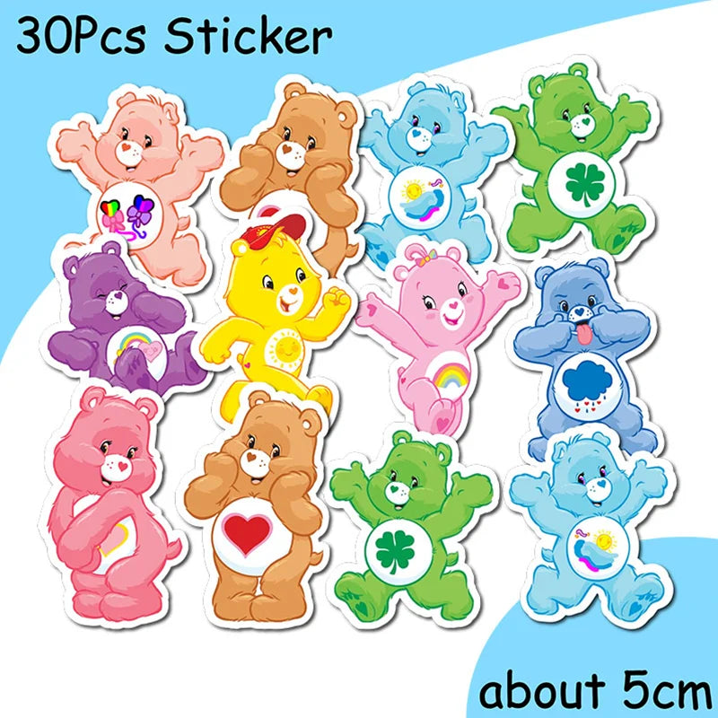 Rainbow Bears Birthday Decoration Angle Disposable Tableware Cup Plate Tablecloth Baby Shower Kids Girls Boy Party Supplies