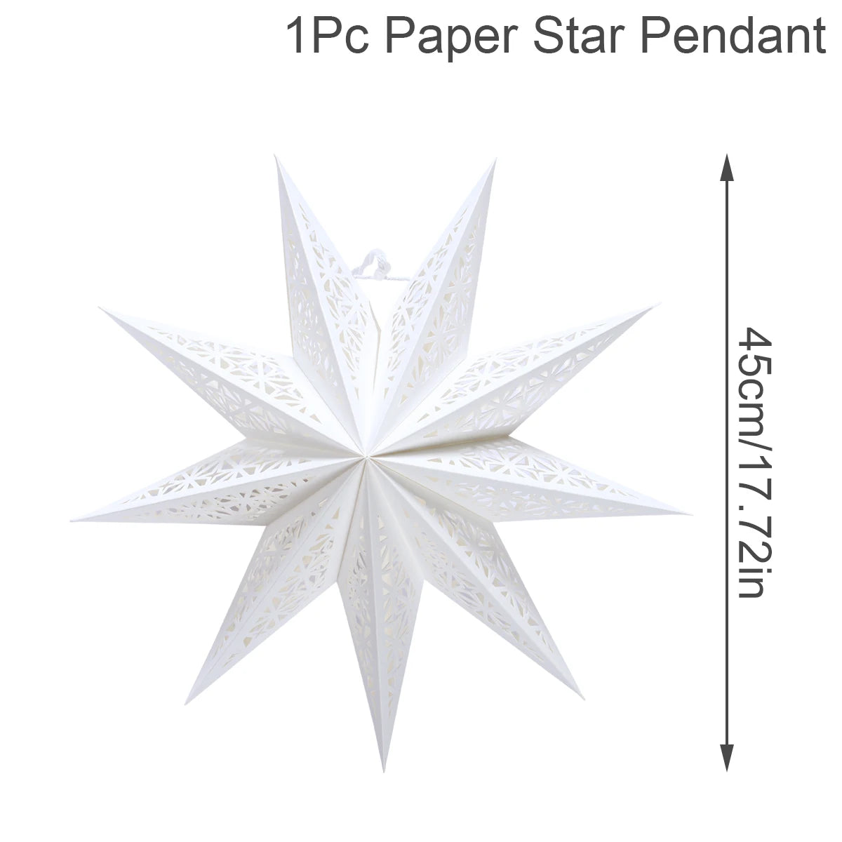 Hollow Star Hanging Pendants Ramadan Decorations 2025 for Home Ramadan Islamic Muslim Party Gifts Eid Mubarak Home Decorations
