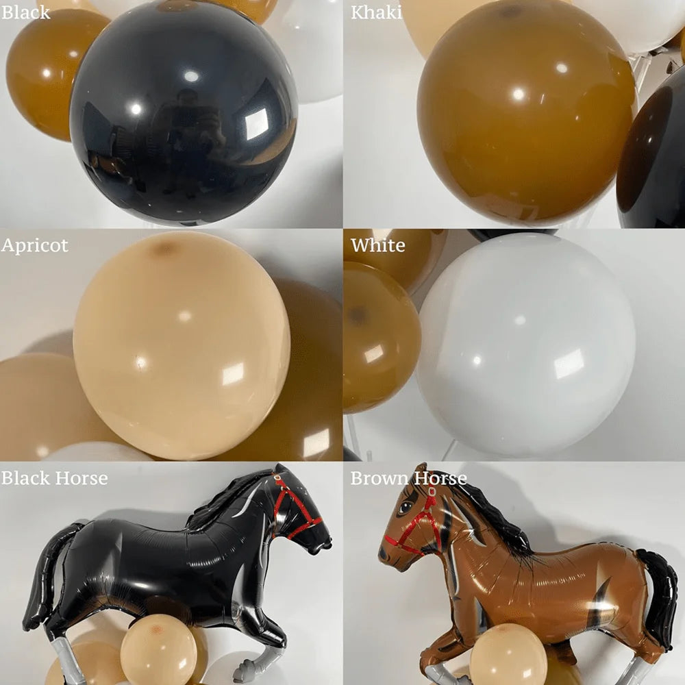 137pcs Western Cowboythemed Balloon Arch Kit for Rodeo,farm Parties,Western Birthday Parties and General Celebration Decorations