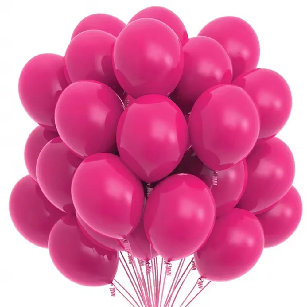10/20pcs10/12inch Gold Black Pink Latex Balloons Birthday Party Decor Adult Wedding Decoration Helium Globos Baby Shower Balloon