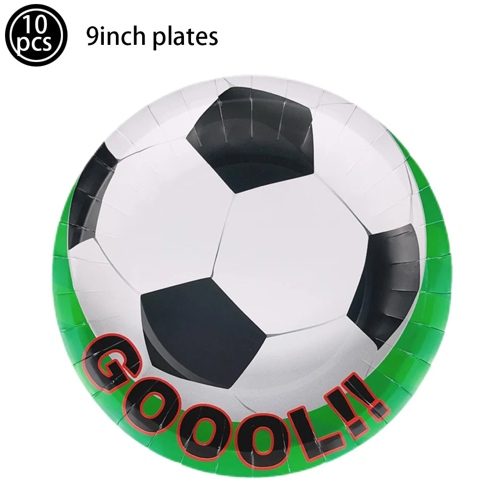 Football Themed Party Drinking Plastic Straws Kids Boys Birthday Decorations Reusable Straws Soccer Ball Sports Party Supplies