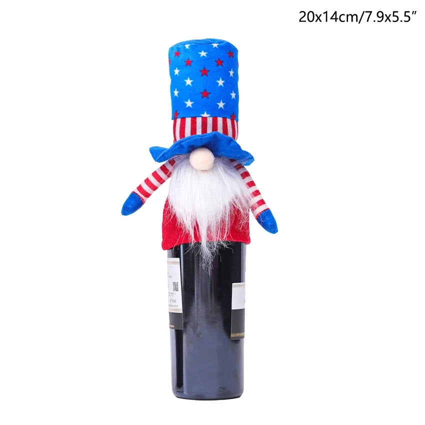 16 Styles American Independence Day Decoration Gnome Doll Patriotic Veterans Day Plush Gnome Doll 4th of July Decor Easter Gnome