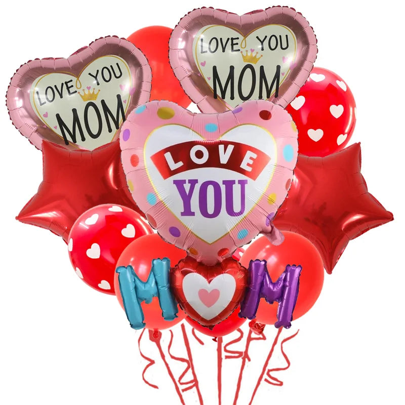 11pcs/Set Best DAD Trophy Spanish Happy Father's Day Foil Balloons English Mother's Day Party Decoration Latex Air Globos Gifts