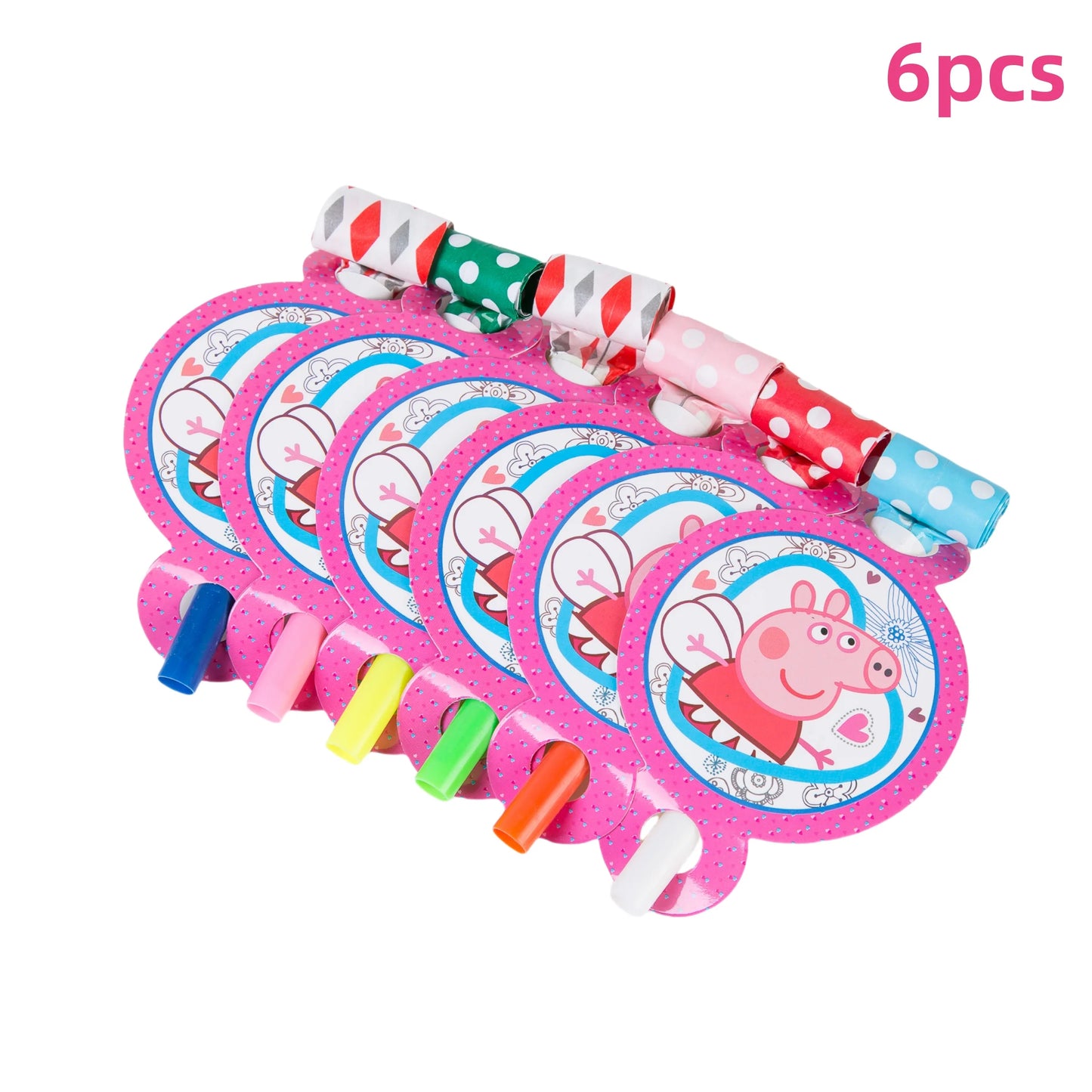 Cartoon Pig Family Birthday Party Balloon Decoration Set for Girls, Disposable Party Tableware Banner, Baby Shower Birthday Hat