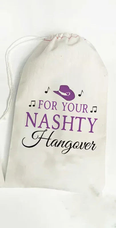 5pcs Nashville Bachelorette hen party girls trip Hangover Kit bags Birthday Recovery Kit decoration Nash Bash Survival Gift Bags