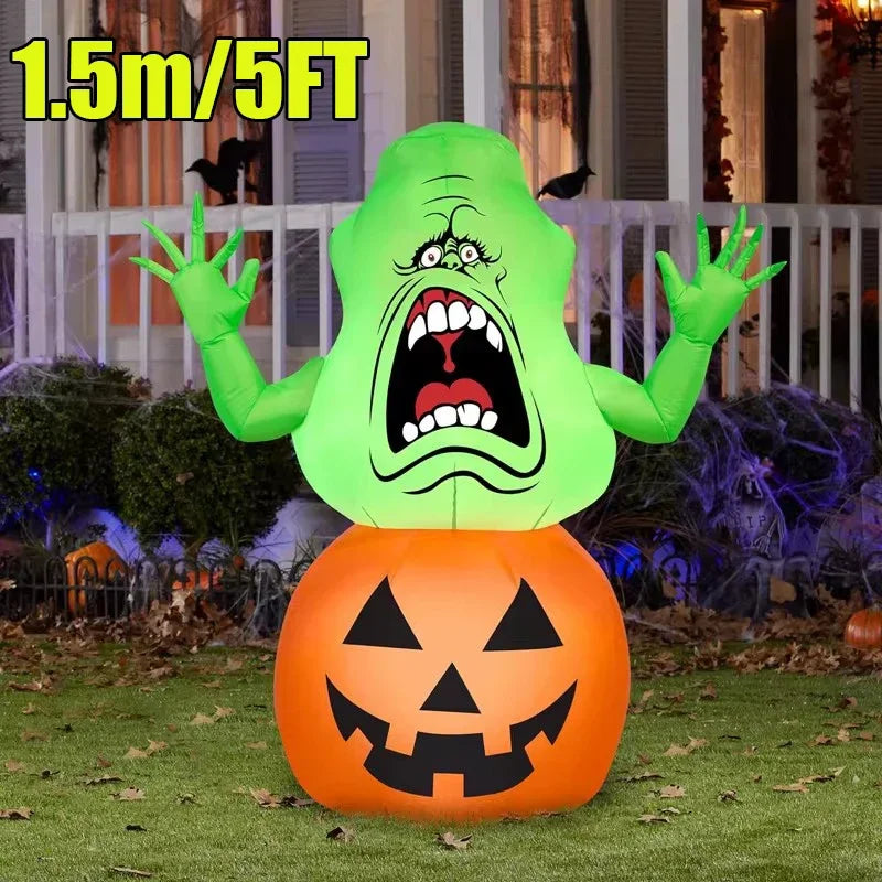 Halloween Inflatable Arch Toys Model Built-in LED Light Pumpkin Prop Outdoor Indoor Home Garden Party Terror Decoration