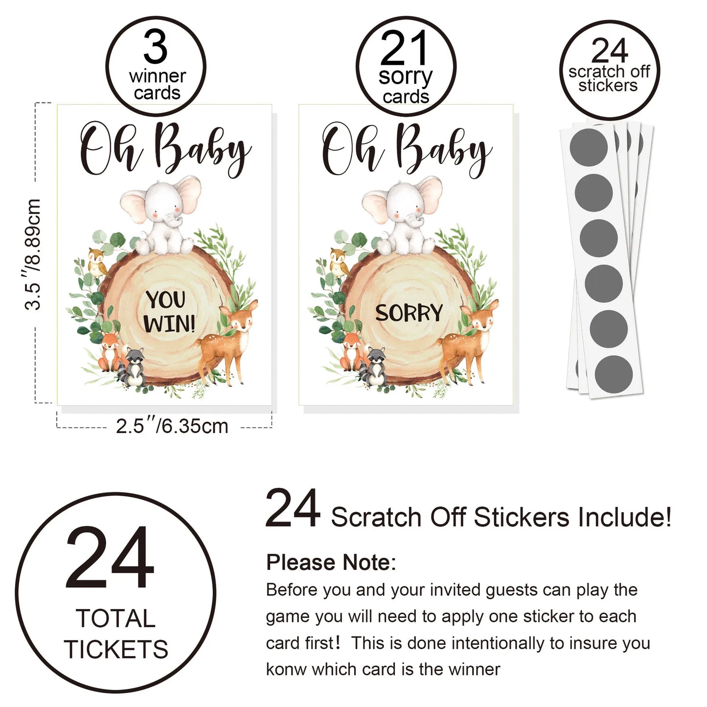 Baby Shower Party Gender Revealing Game Scratch Cards Baby Shower Party Decoration Supply