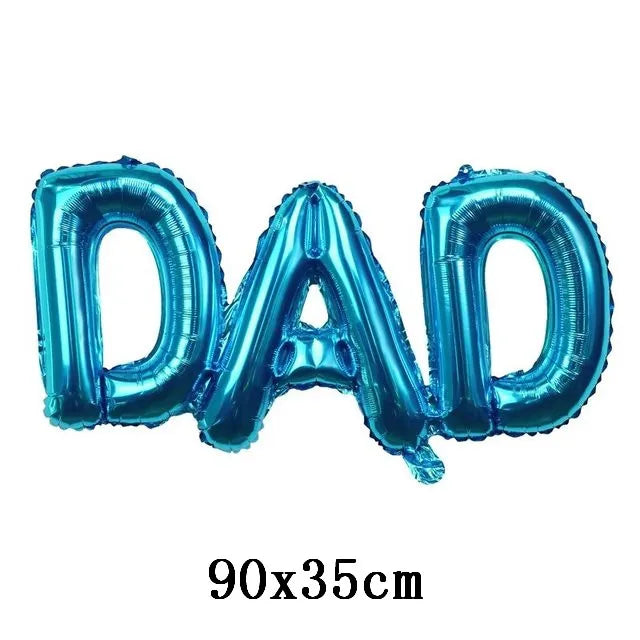 Spanish Super Dad Balloons Happy Father's Day Foil Helium Ball Father Mother Party Decoration Home Scene DIY Arrangement