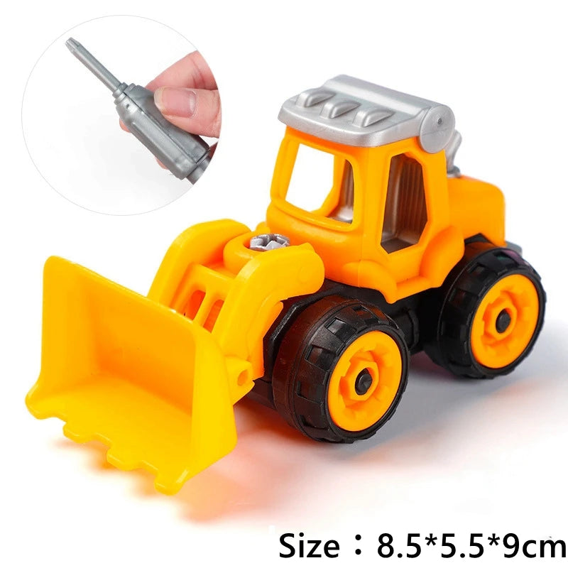 Excavator Car Crane Tractor Birthday Cake Topper Construction Party Decor Boy Kid Baby Shower 1st Birthday Party Cake Baking Kit