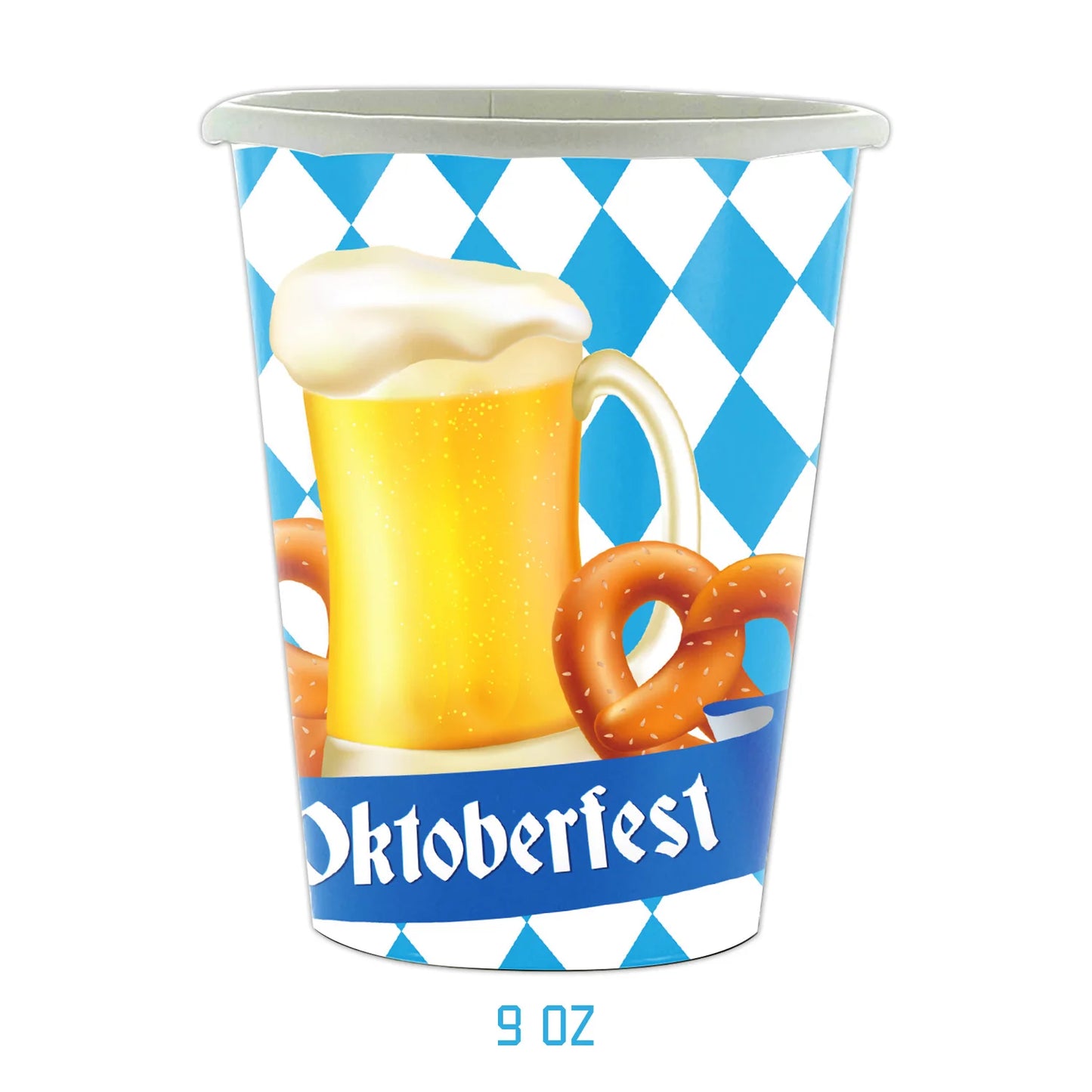 The Oktoberfest Theme Birthday Decorations Party Disposable Tableware Paper Napkins Cups Plates Tablecloths Straw