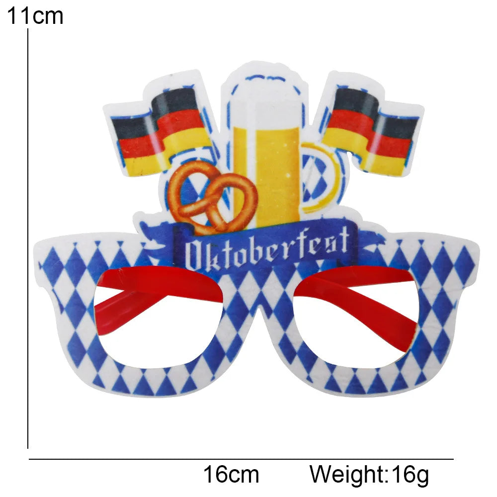 2022 Oktoberfest Funny Glasses Non-woven Beer Cups Creative Glasses Summer Party Decoration Supplies