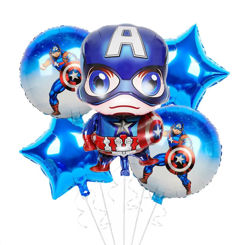 Avengers Superhero Birthday Party Decoration Balloon Cake Plate Paper Cup Box Gift Bag Background Banner 10 People Tableware Set