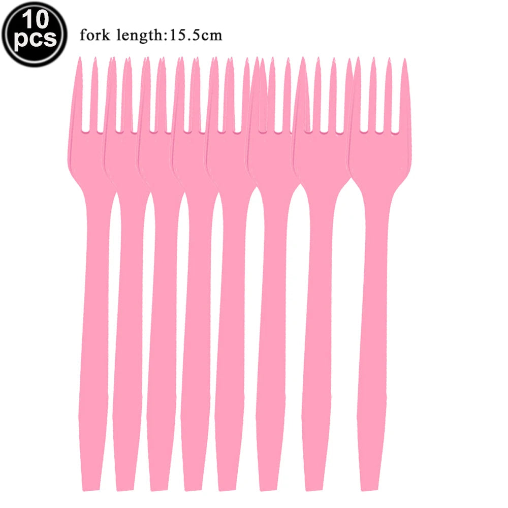 Pink Bow Plates Cups Napkins Forks for Coquette Birthday Decoration Pink Bow Theme Party Supplies for Girls Birthday Party Decor
