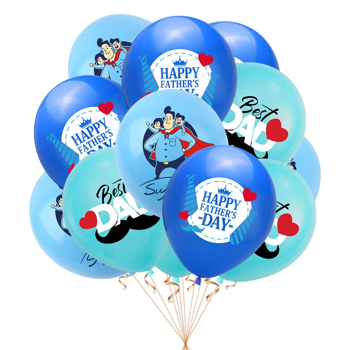 10pcs 12inch English Mother Father Foil Balloons Mother's Day Heart Shape Helium Love Globos Decor Mama Balloon Gifts Balaos