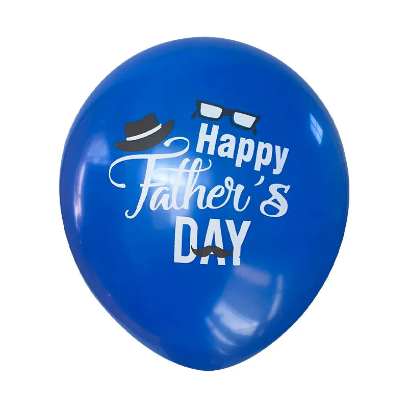 Latex Balloon for Father's Day Theme Party, Happy Father's Day, Super Dad Latex Balloons, 12in, 10PCs