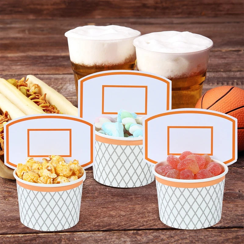 Basketball Birthday Decoration Disposable Tableware Basketball Party Paper Plates Napkins Basketball Birthday Baby Shower Decor