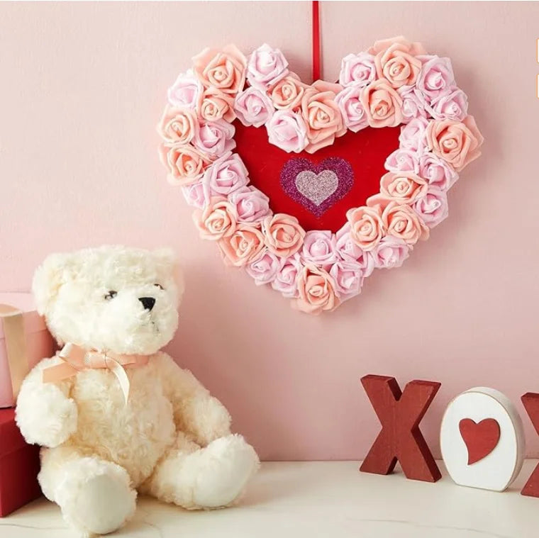 10/20/50Pcs Artificial Foam Rose Flowers PE Fake Flower for Home Room Dceor Wedding Party Halloween Thanksgiving Christmas Decor
