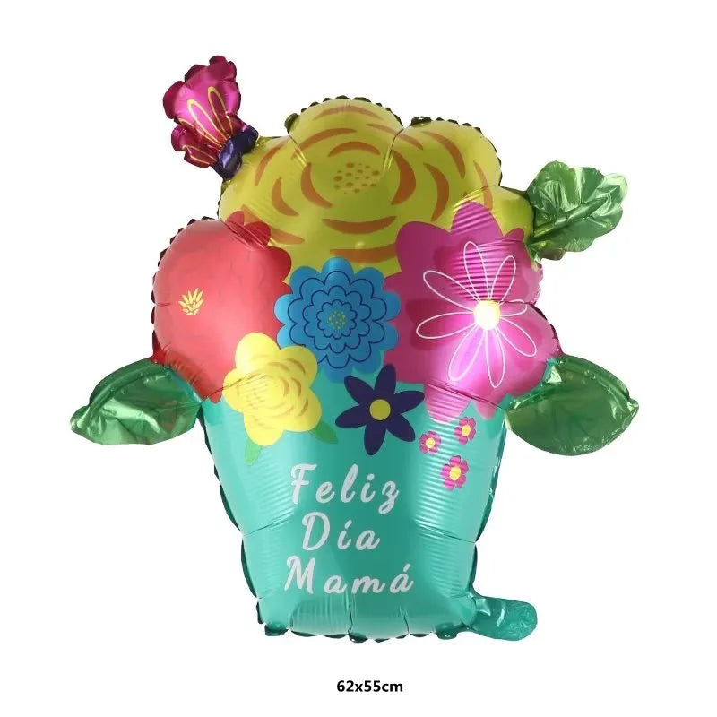 1pc Mother's Day Decorations Balloons I Love You Mom Dad Happy Father's Day Aluminum Film Balloons Mothers Gifts Supplies Globos