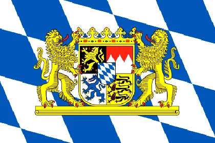 German Bavaria Flag Germany Wittelsbach 90x150cm Polyester Printed Home Outdoor Oktoberfest Bavarian Lion Crest Flags Banners