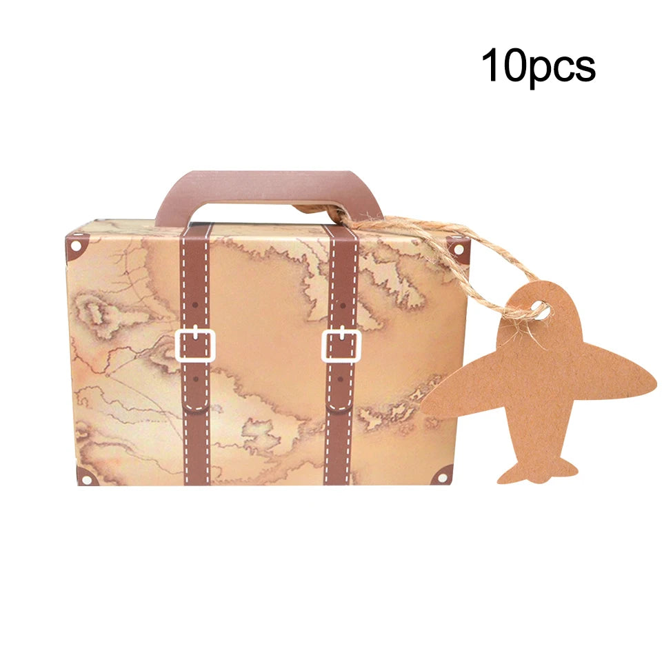 1set World Travel Map Balloons Could Plane Hanging Paper Banners For Boy's Travel Map Themed Airplane Birthday Party Decorations