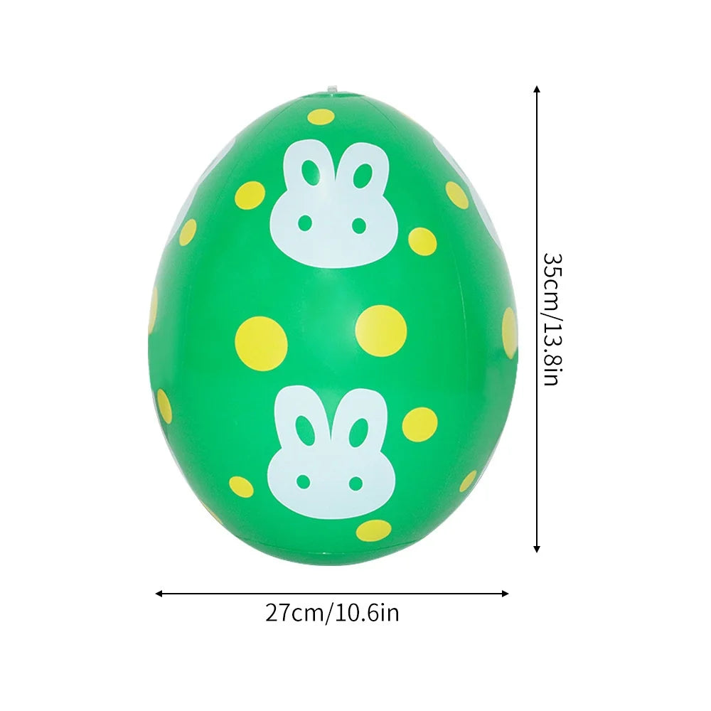 Easter Decoration Giant Egg Pvc Inflatable Ball Outdoor Garden Pendant Ornament 35x27cm Balloon Party Easter Egg Decors For Yard