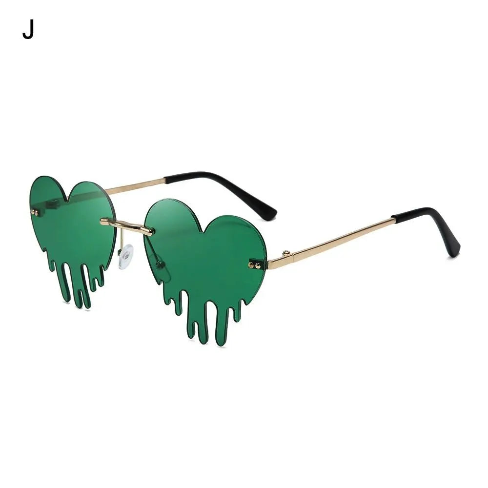 1pc St. Patrick's Day Irish Shamrock Sunglasses Green Four Leaf Clover Leprechaun Costume Glasses Party DIY Decor Supplies
