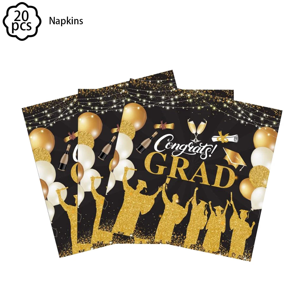Congrats Graduation Party Tablecloth Table cover supplies Congrats Grad Tablecloth 2025 Congrats Grad Party decoration Banner