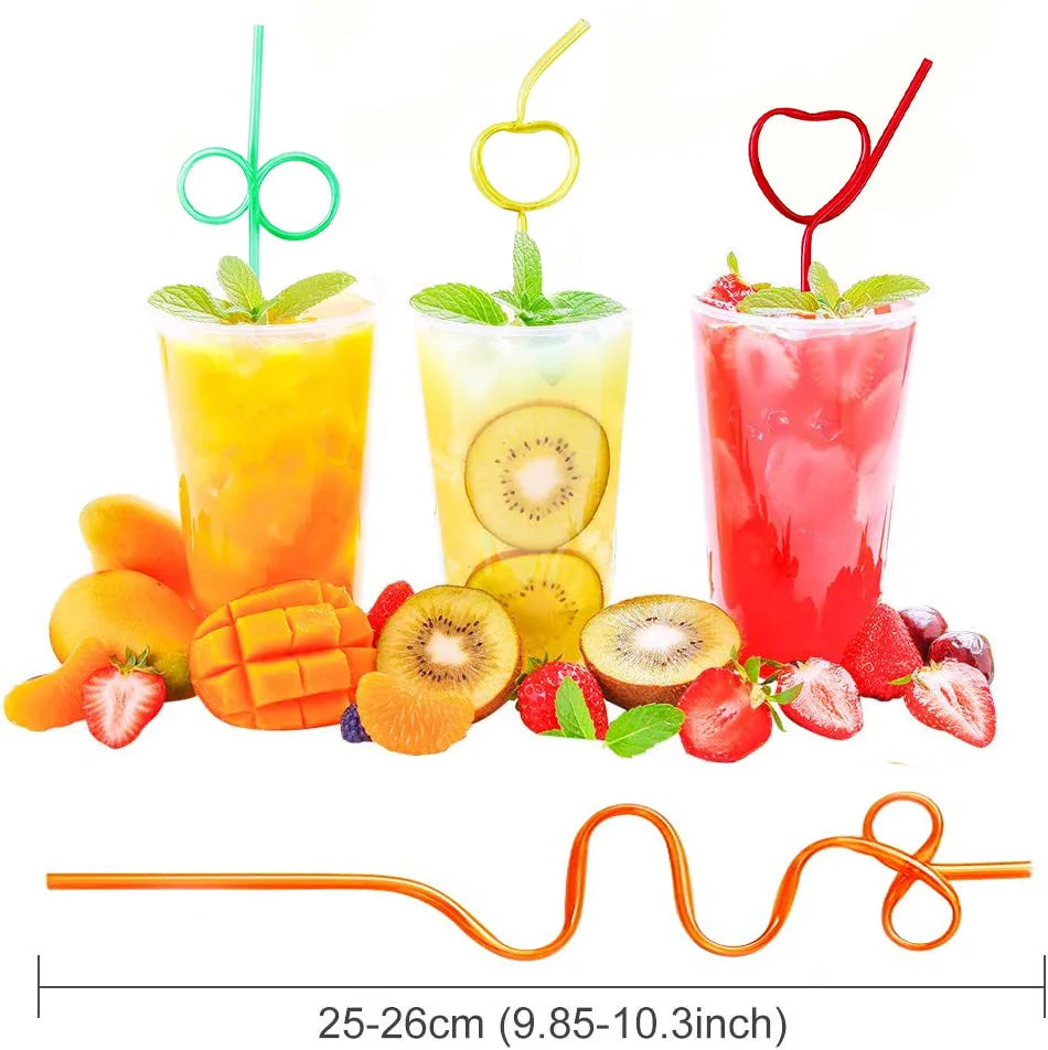 Crazy Unique Decoration Silly Plastic Drinking Straws Bluk 10 Styles for Daily Party Festiivty Clod Drink BPA free