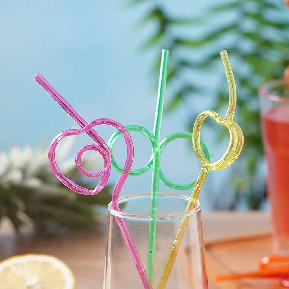 Crazy Unique Decoration Silly Plastic Drinking Straws Bluk 10 Styles for Daily Party Festiivty Clod Drink BPA free