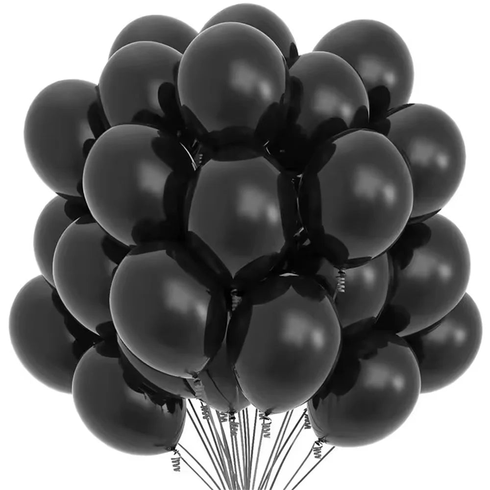 10/20pcs10/12inch Gold Black Pink Latex Balloons Birthday Party Decor Adult Wedding Decoration Helium Globos Baby Shower Balloon