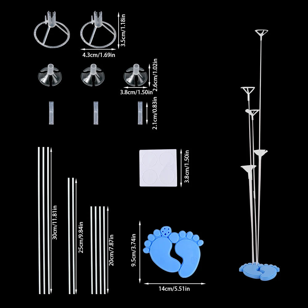 NEW 1/2set Pink Blue Gender Reveal Balloon Stand Kit Boy or Girl Baby Shower Balloon Support Kids Birthday Party Decoration