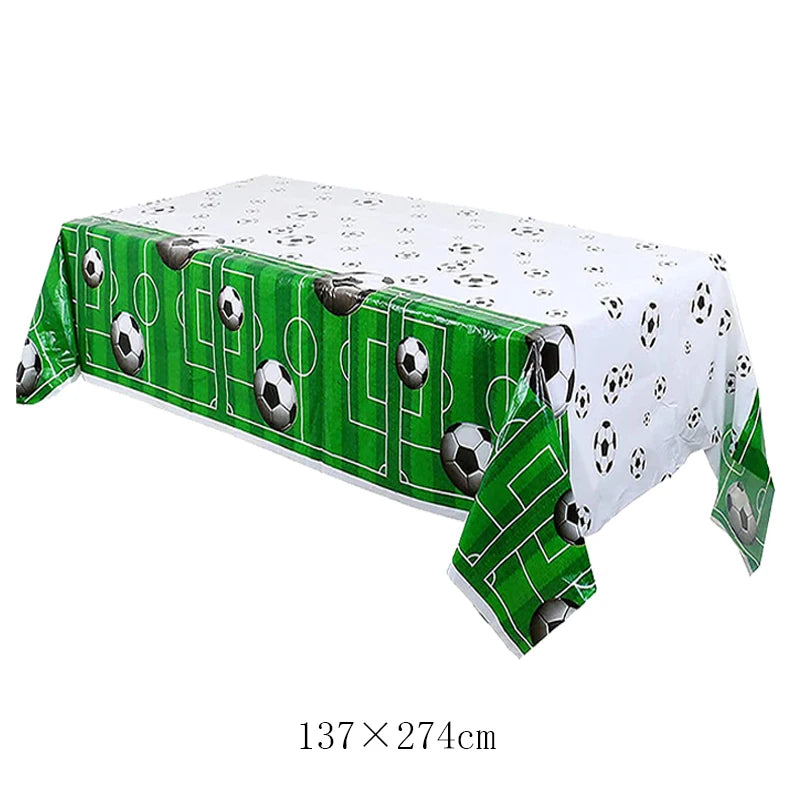 Football Themed Party Drinking Plastic Straws Kids Boys Birthday Decorations Reusable Straws Soccer Ball Sports Party Supplies