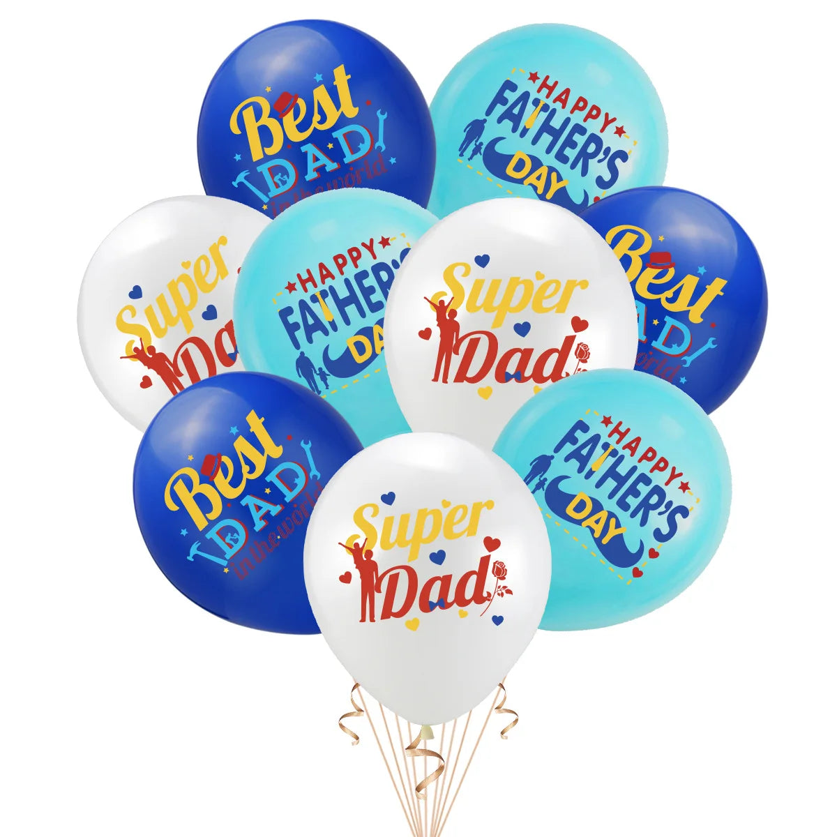 10pcs 12inch English Mother Father Foil Balloons Mother's Day Heart Shape Helium Love Globos Decor Mama Balloon Gifts Balaos