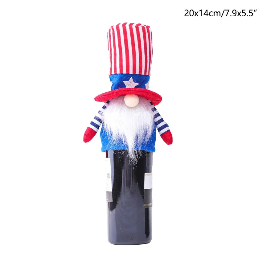 16 Styles American Independence Day Decoration Gnome Doll Patriotic Veterans Day Plush Gnome Doll 4th of July Decor Easter Gnome