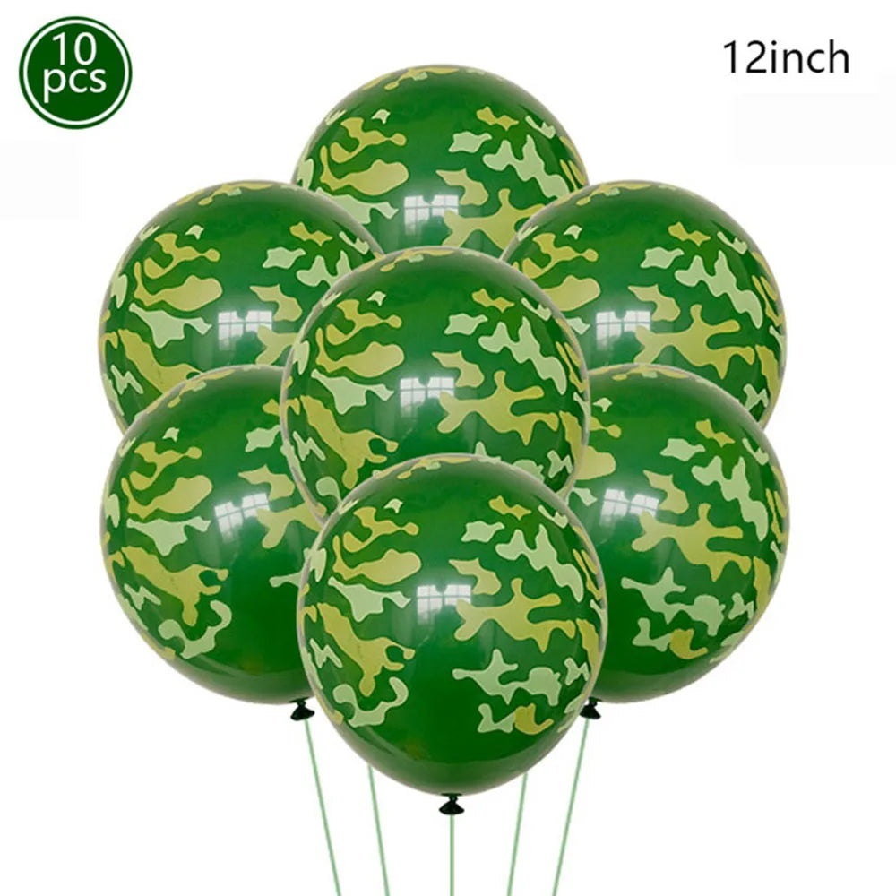Camouflage Birthday Party Tank Cake Topper Happy Birthday Sign Cake Decor Soldier Camouflage Army Military Birthday Party Decors