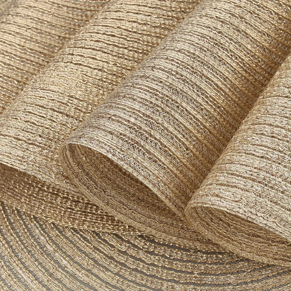 Set of 6 Round Placemats and Coasters Braided Woven Place Mats Washable Heat Resistant Table Mats and Coasters for Dining Table