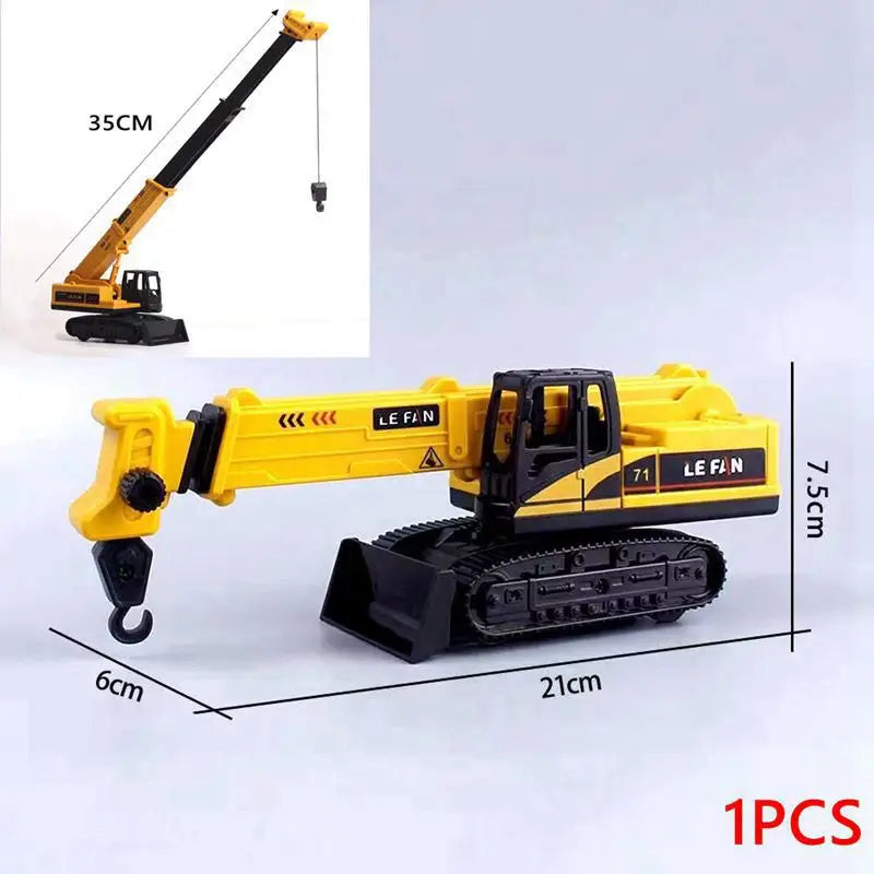 Excavator Car Crane Tractor Birthday Cake Topper Construction Party Decor Boy Kid Baby Shower 1st Birthday Party Cake Baking Kit