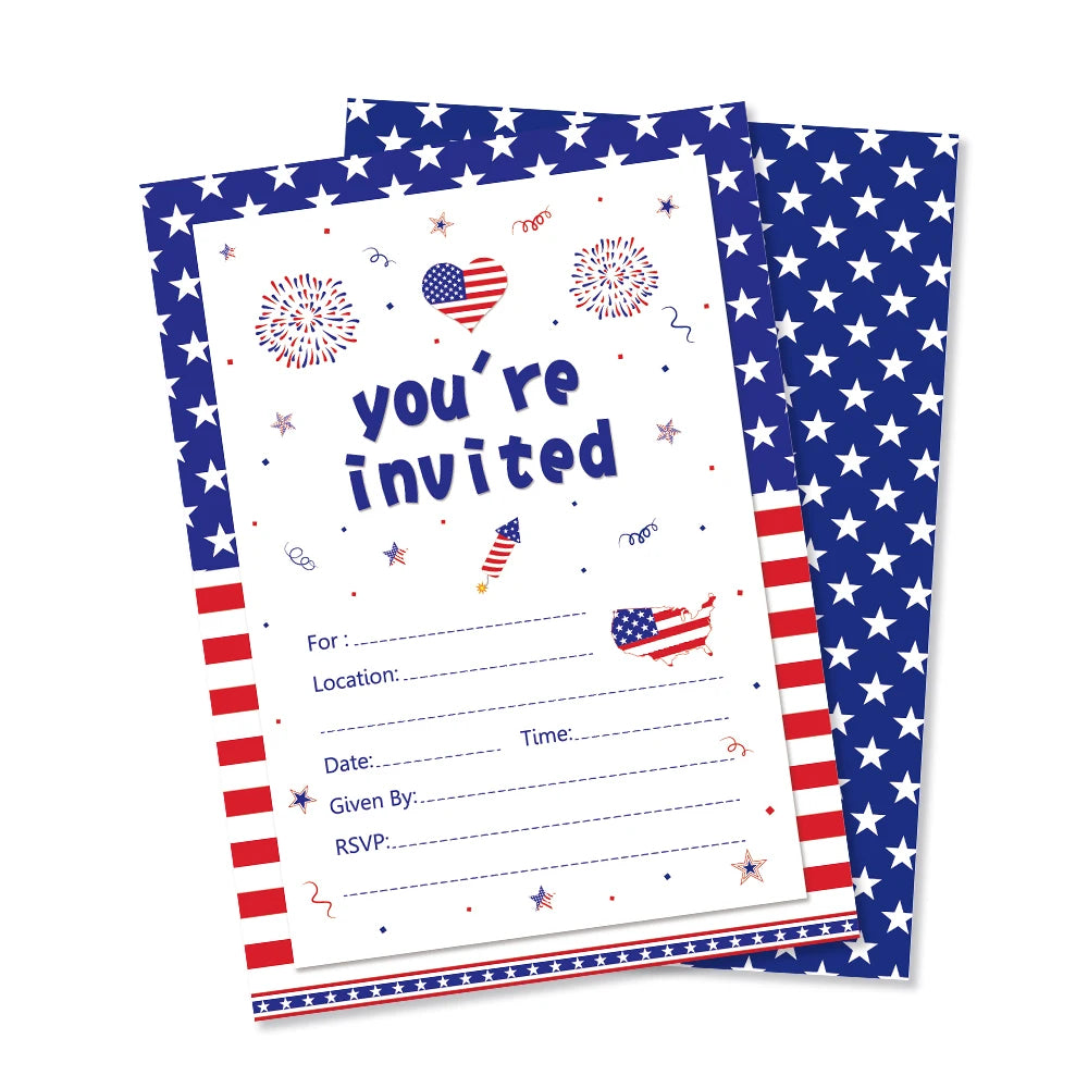 July 4th Day Independence Day Party Photobooth Props, Temporary Tattoo, Tablecover, Cake Stand, Washi Tape, Scrapbook Paper