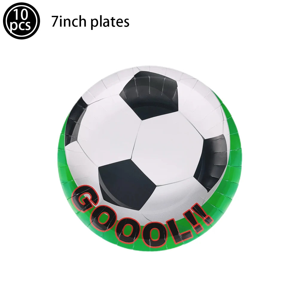 Football Themed Party Drinking Plastic Straws Kids Boys Birthday Decorations Reusable Straws Soccer Ball Sports Party Supplies