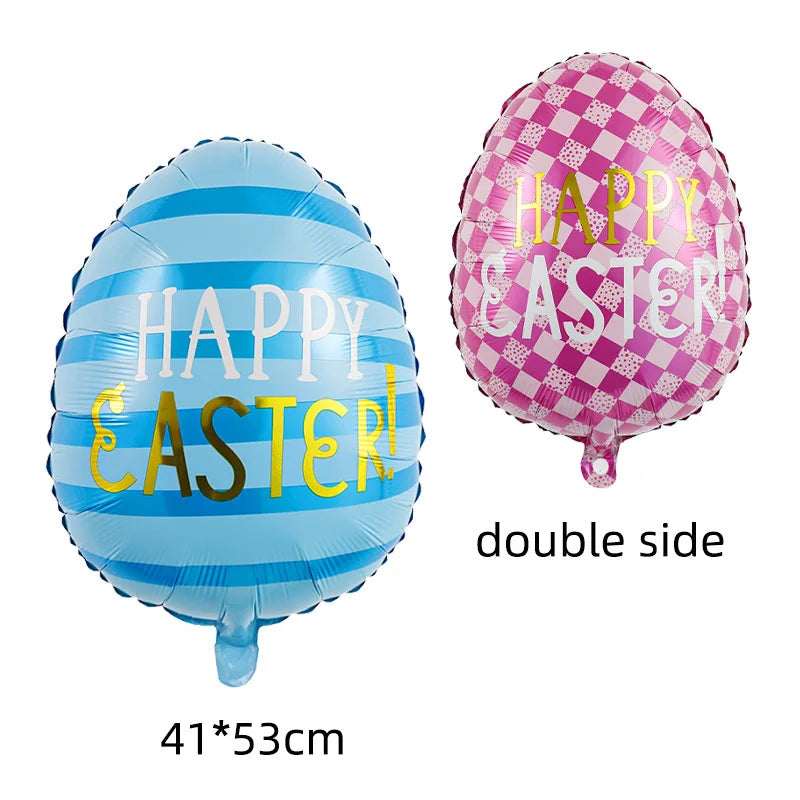 Easter Theme Disposable Tableware Cute Cartoon Bunny Rabbit Pattern Paper Plates Cups Napkins Kids Favor Easter Party Decoration